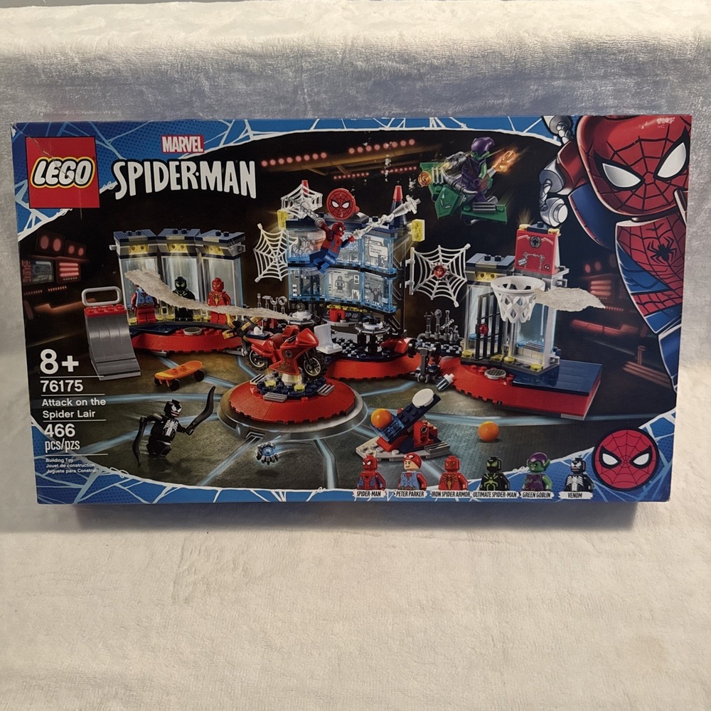 76175 ATTACK ON THE SPIDER LAIR lego NEW legos set man VENOM iron ultimate armor